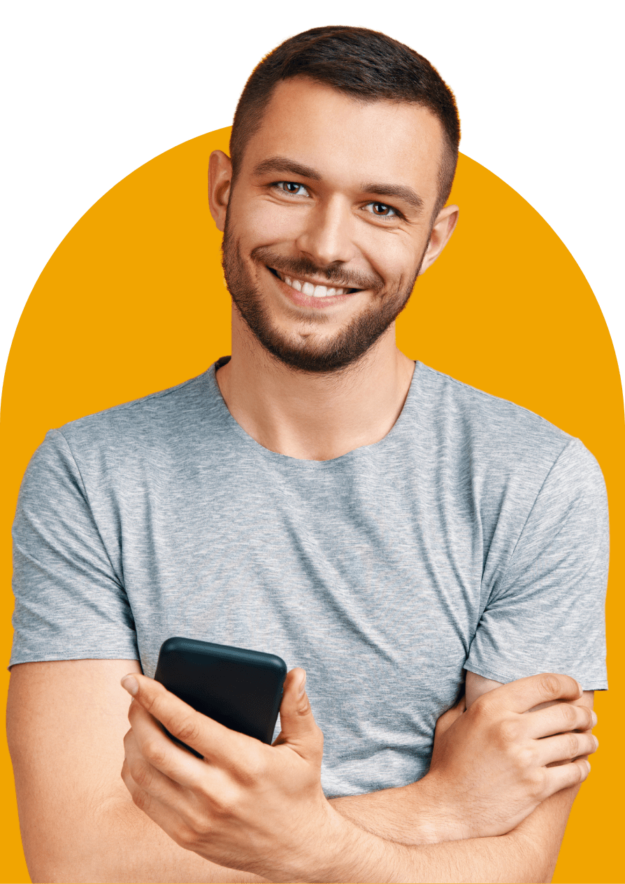 homme sourire